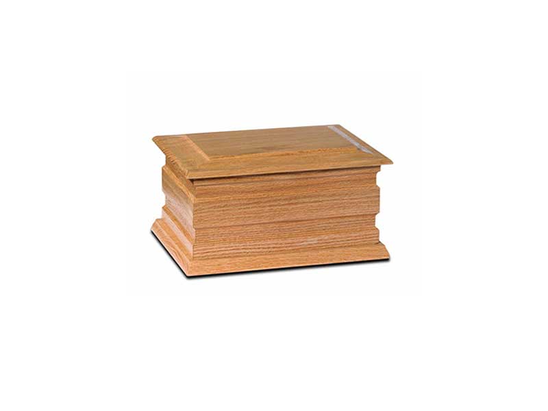 Ashes Casket Chelmsford Light Oak - Fallon Family Funerals